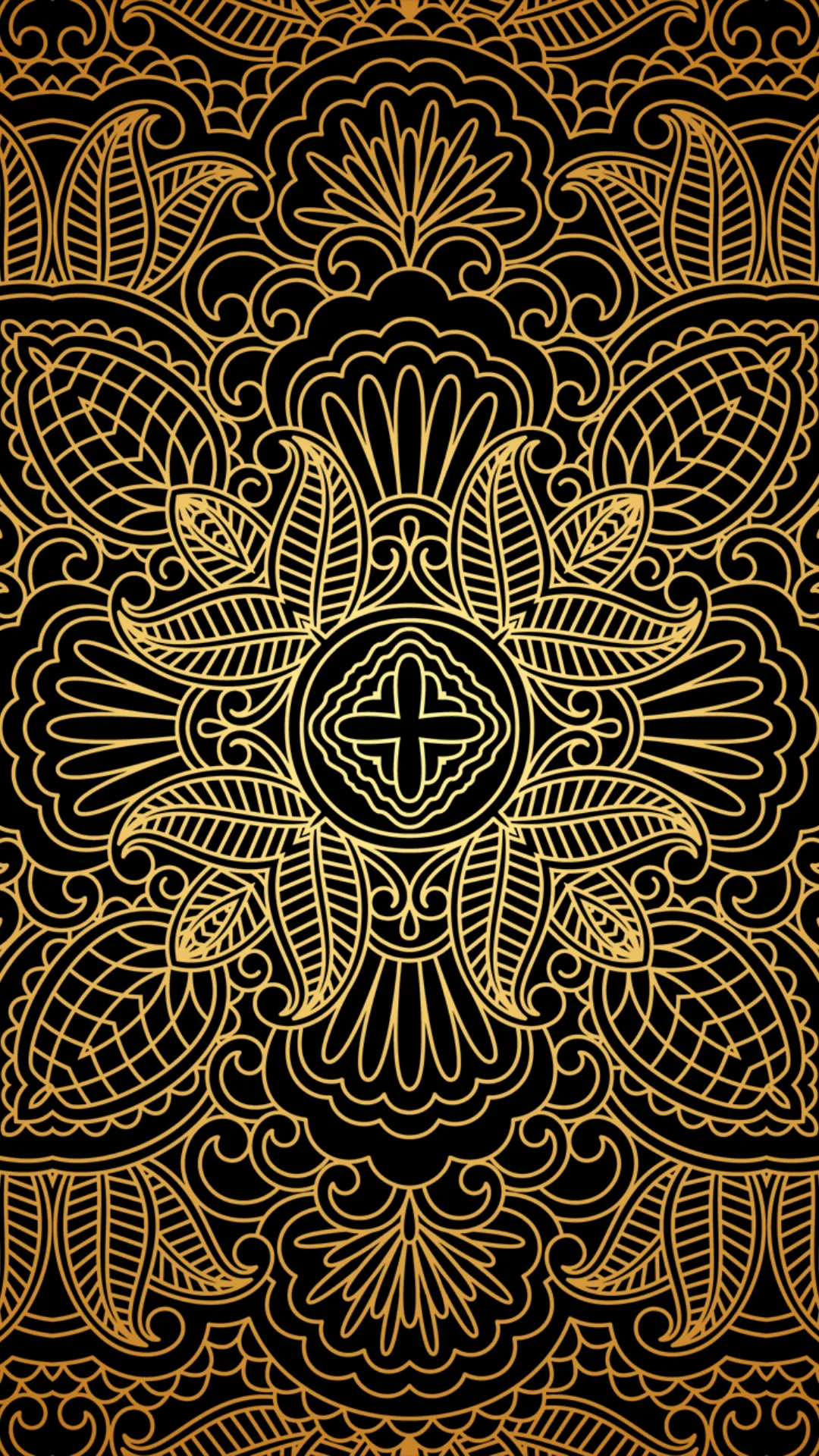 Gold and black